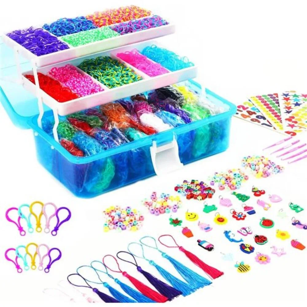 15000+ Loom Rubber Bands Bracelet Kit Rubber Bands for Bracelet Making